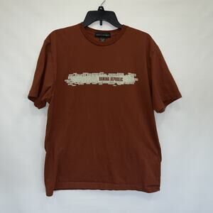 Banana Republic Pullover Adult Mens Large Short Sleeve Mens 100% Cotton T-Shirt